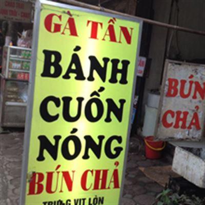 Gà Tần – Bánh Cuốn Nóng – Bún Chả