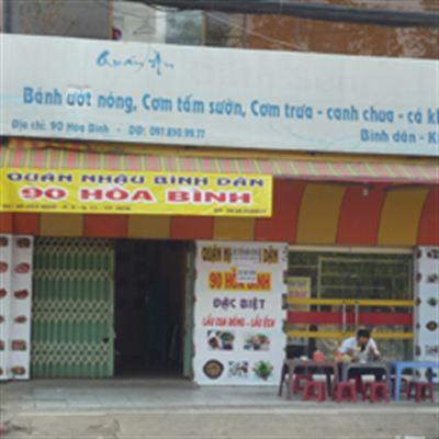 Quán nhậu bình dân 90 Hòa Bình