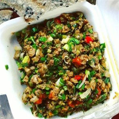 Hến Xào Bánh Tráng
